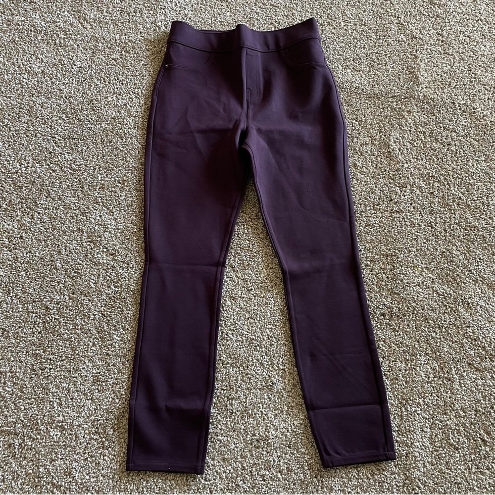 NWOT SPANX The Perfect Pants Women’s M Purple Classic Pull on Trousers 20202R - Picture 1 of 12